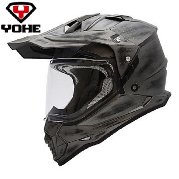 Mũ bảo hiểm Dual sport Yohe 632A atventure-đen xước