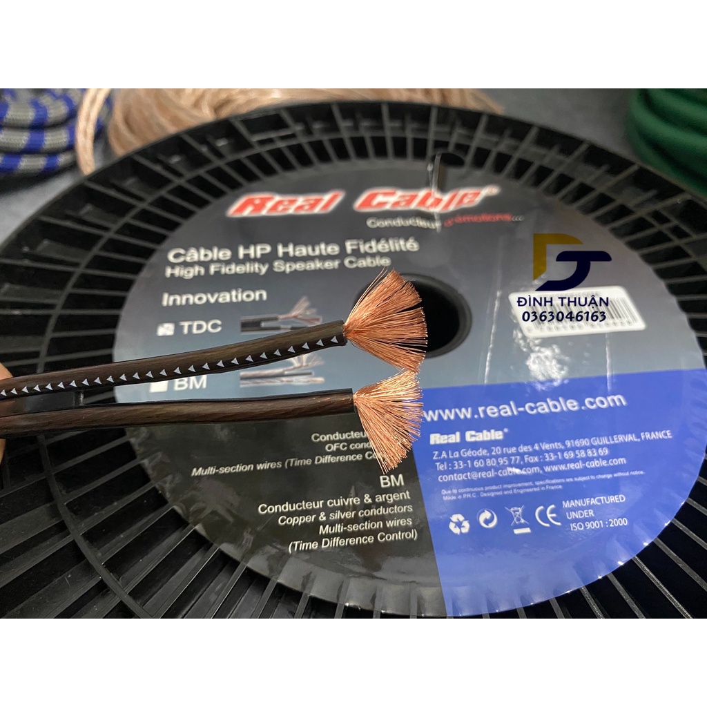 Dây loa Real cable TDC-300F made in France,  Lõi đồng OFC 3.0mm