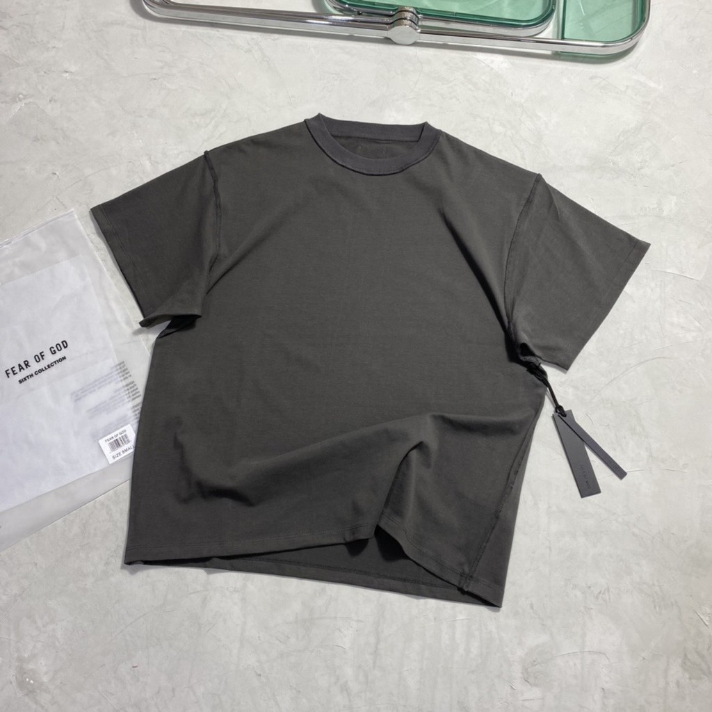 ⚡️[Hight Quality] - Áo boxy tee Fear of God Fifth Collection Inside Out Tee Basic cao cấp full tag túi, áo thun FOG