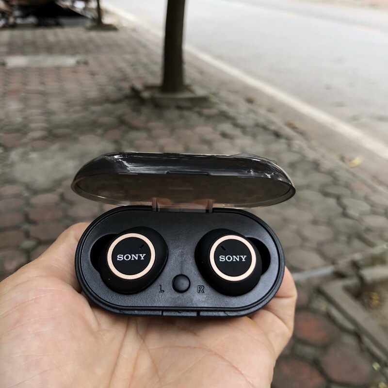 ( Nghe Không Hay Hoàn Tiền 100% )Tai nghe Bluetooth Đen Sony sport TWS-D76 Rất ấm Bass-treble rõ ràng