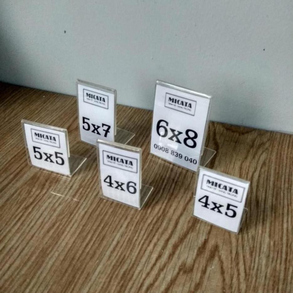 MENU MICA L MINI  NGANG ĐỂ BÀN