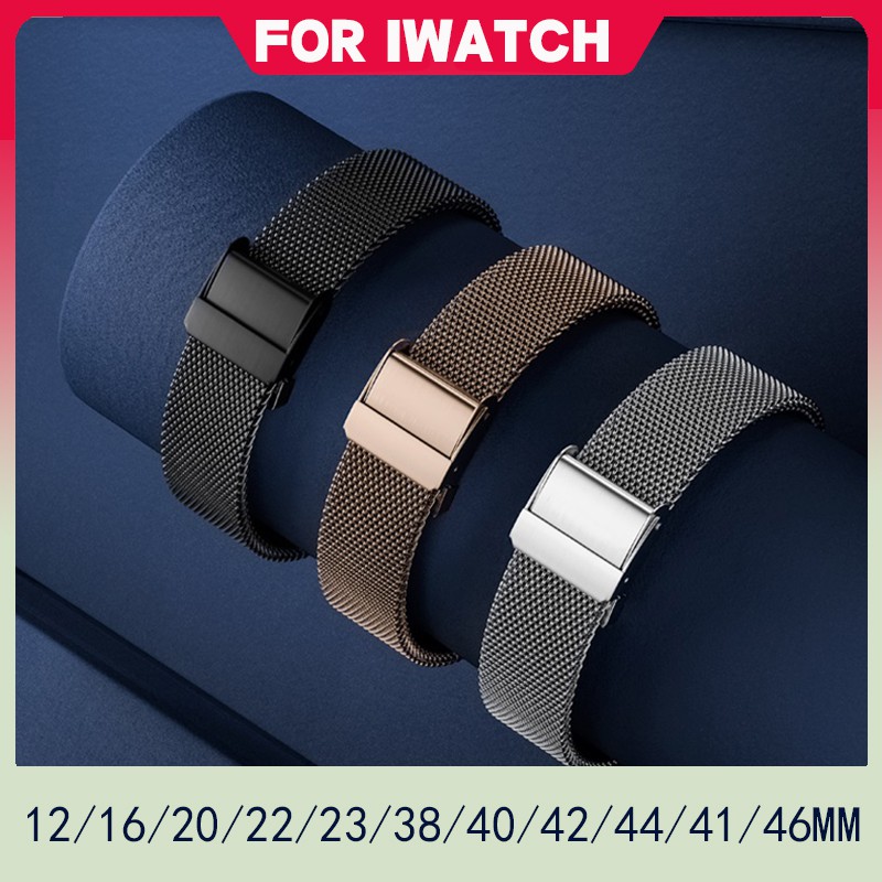 Dây Đeo Kim Loại 16 / 20 / 22 / 23mm Cho Đồng Hồ Thông Minh | BigBuy360 - bigbuy360.vn