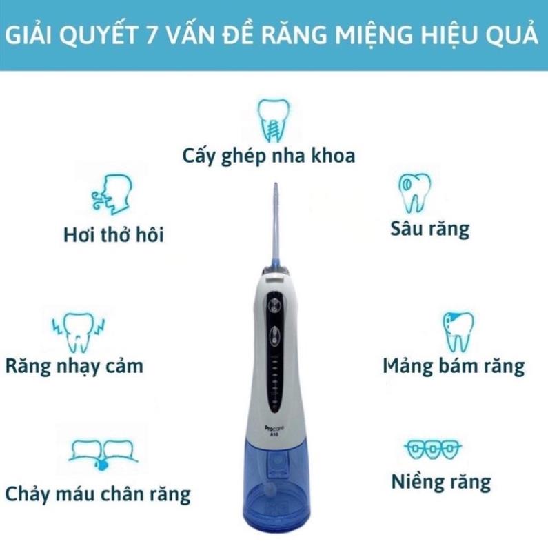 Máy tăm nước cao cấp PROCARE A10 Thế Hệ Mới Chính Hãng - Chăm Sóc Răng Miệng Hiệu Quả