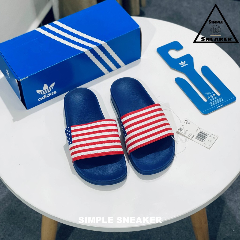 Dép Adidas Made In Italy FREESHIP Adidas Adilette Slides USA Chính Hãng - Dép Quai Ngang Chống Nước