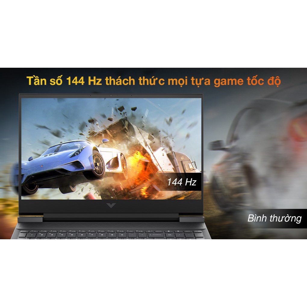Laptop Gaming HP VICTUS 16 e0179AX R5 5600H/8GB/512GB/4GB RTX3050Ti/16.1"F/144Hz/Win11//Đen - Hàng chính hãng