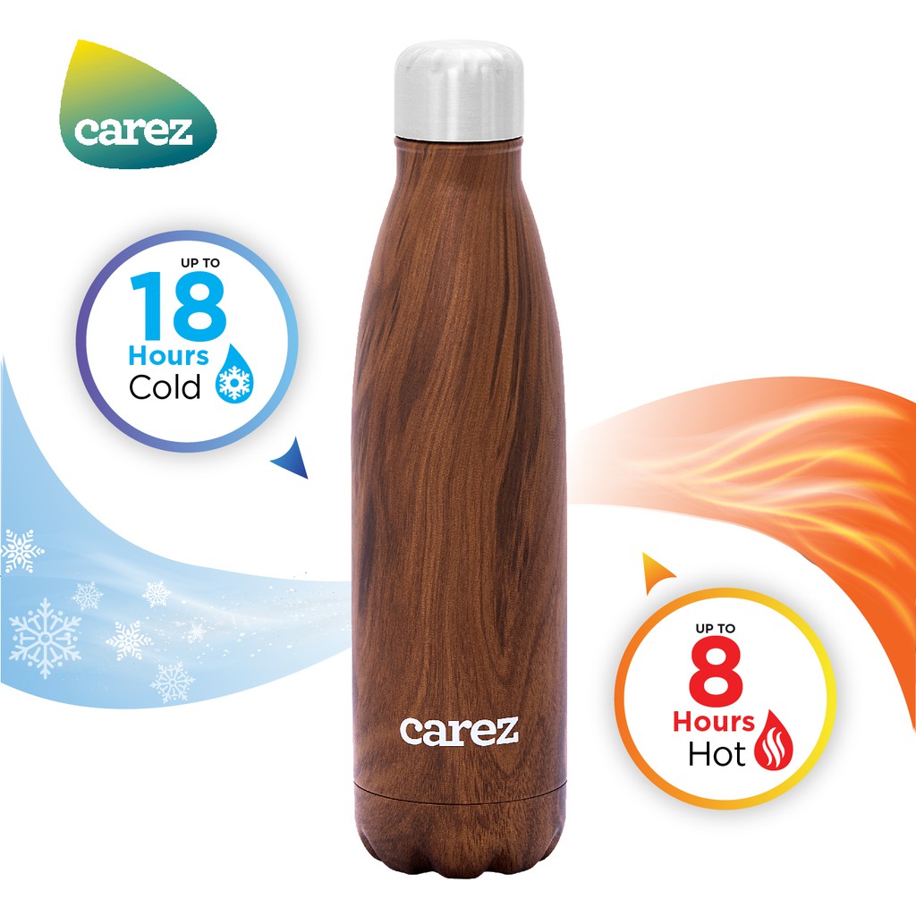 BÌNH GIỮ NHIỆT CAREZ Nguồn cảm hứng từ thiên nhiên 500ML Teak Wood VFC247SD-500 | BigBuy360 - bigbuy360.vn