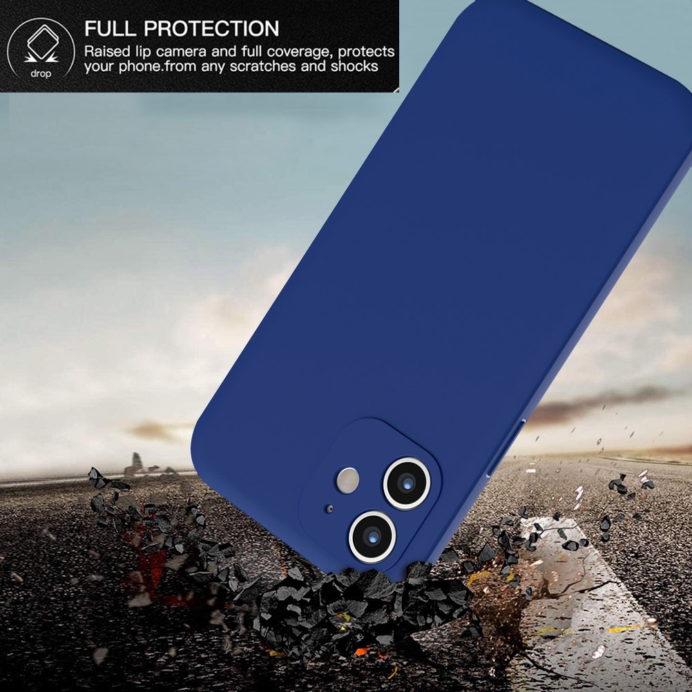 Ốp Điện Thoại Cứng Trong Suốt Chống Sốc Bảo Vệ 360 Độ Cho iPhone X XS XR 7 8 11 Pro Max
