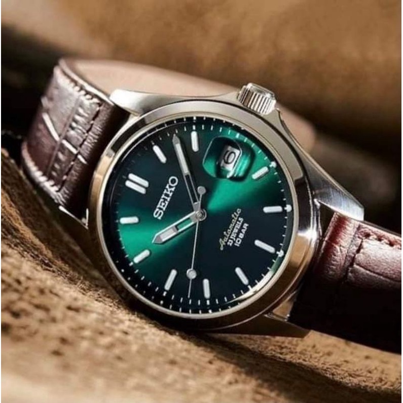 Đồng hồ nam cơ Seiko Green Dial Mechanical Automatic SZSB018