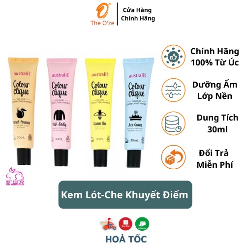 Kem Lót - Kem che khuyết điểm Australis Colour Clique CC Primer 30ml