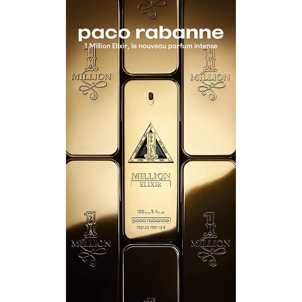 Nước Hoa Nam mini Paco Rabanne 1 MILLION Elixir Parfum Intense 5ml EDP Chính Hãng France - Hàng Pháp
