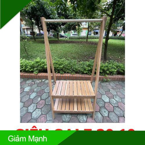 (Giảm Mạnh) Kệ Treo Quần Áo, Giá Treo Quần Áo Chữ A 2 Tầng Gỗ MDF - Chống Mối Mọt Chịu Tải Tốt - Bảo Hành 6 Tháng