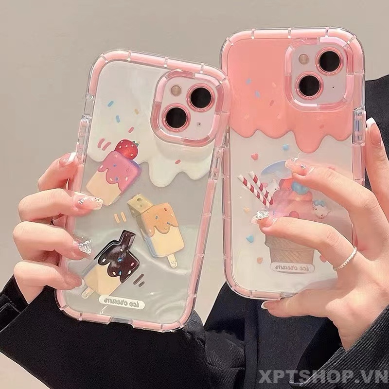 Ốp Điện Thoại Mềm Chống Sốc Và Chống Trầy Họa Tiết Que Kem Cho iPhone 13 12 11 Pro MAX IX XS MAX XR i7 8 Plus