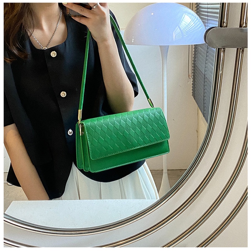 Túi Đeo Vai Hình Vuông Nhỏ Thêu Họa Tiết Đơn Giản Phong Cách Retro 2022 NB00384