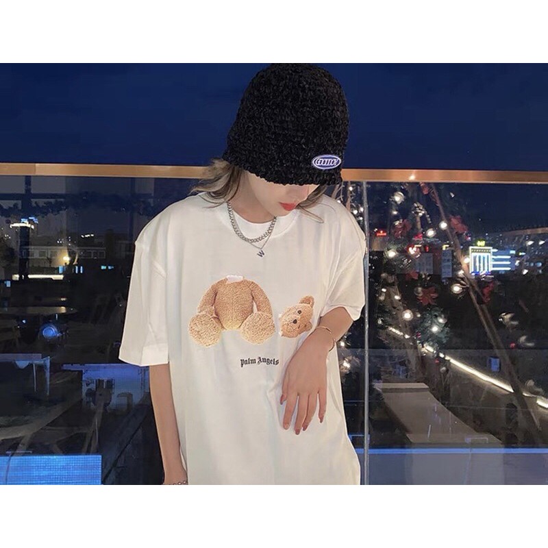 Áo phông Tee  form Oversize hoạ tiết in hình Plam Angel - thời trang Unisex