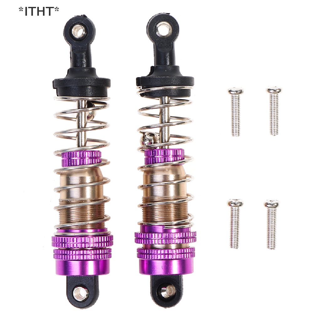 Set 2 Phuộc Giảm Xóc Trước Và Sau Bằng Kim Loại Cho Xe Hơi Wltoys 124019 144001 Xe Hơi Điều Khiển Từ Xa Chất Lượng Cao