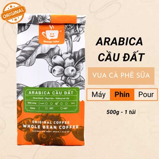 Cà phê Arabica Cầu Đất đặc biệt, 100% cafe mộc rang xay, pha phin máy,ngon rẻ-500g hạt,bột từ - Bale