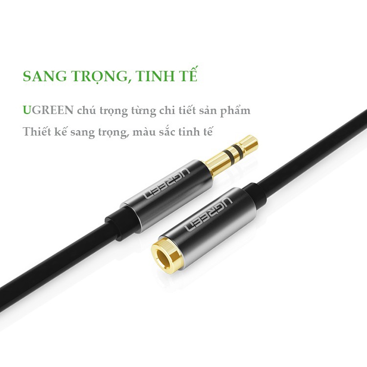 [Mã ELHACE giảm 4% đơn 300K] Dây Nối Dài loa 3,5mm (AUX) Dài 3m Ugreen 10595 - Hàng Chính Hãng