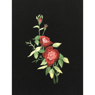 Tranh thêu tay lãng hoa 25 X 30cm Hoa006