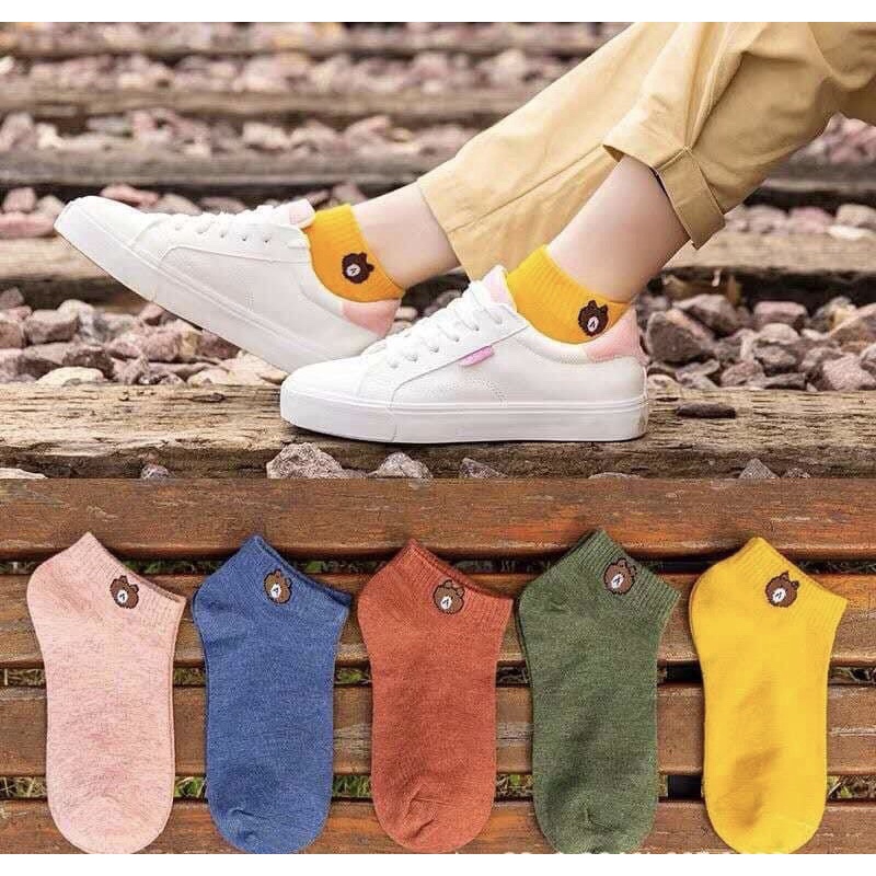 [FREESHIP] [Tất Nữ] Vớ Cổ Ngắn Unisex Cotton Co Giãn Hút Mồ Hôi, Khử Mùi Êm Chân Phù Hợp Cho Mọi Loại Giày