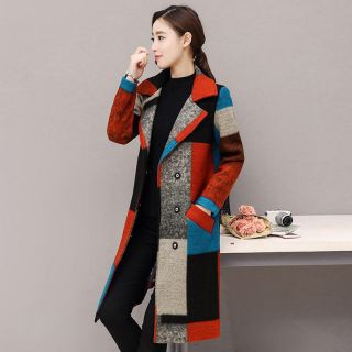 ÁO KHOÁC DẠ CỔ VEST PHỐI MÀU CAO CẤP