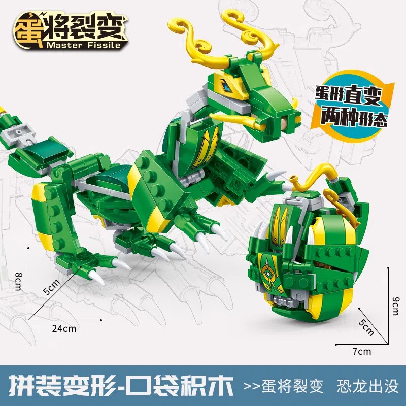 Đồ Chơi Lắp Ráp Hình Khủng Long Độc Đáo Cho Bé 3-6 Tuổi