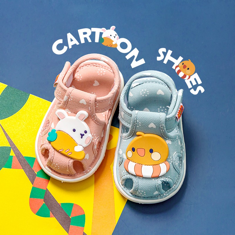 Giày sandal tập đi CHEERFUL MARIO quai mềm đế êm chất lượng cao thời trang 2022 cho bé