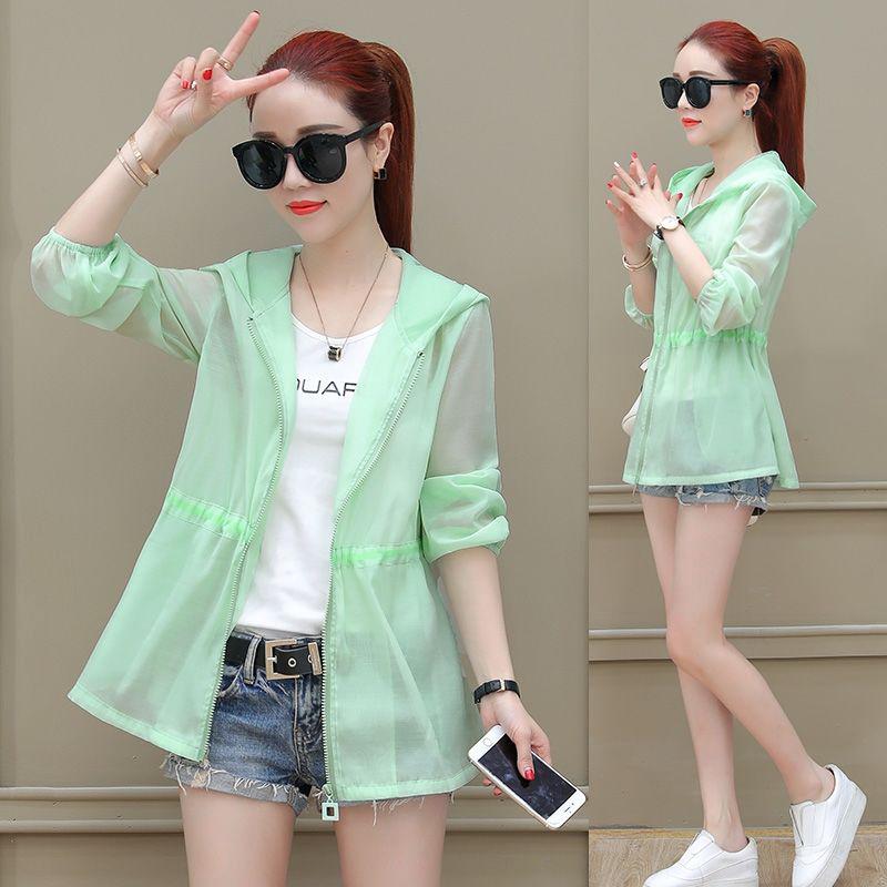 Áo khoác voan mỏng dài tay phong cách Hàn Quốc dành cho nữ