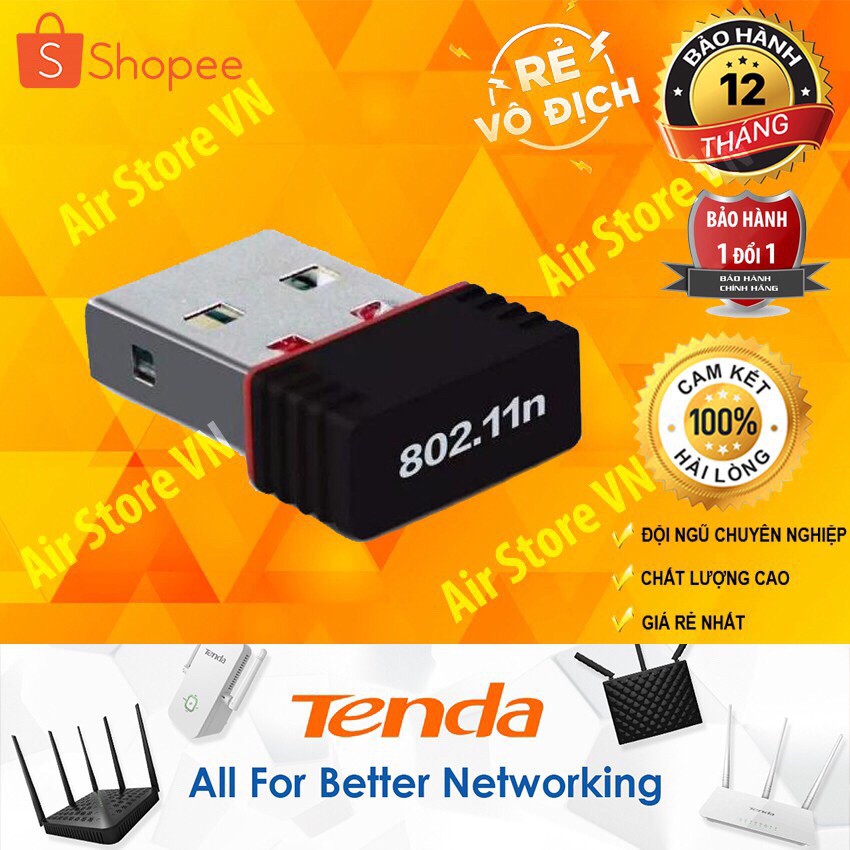 USB Thu Wifi Cho Máy Tính PC - Laptop HÚT SÓNG KHỎE | BigBuy360 - bigbuy360.vn