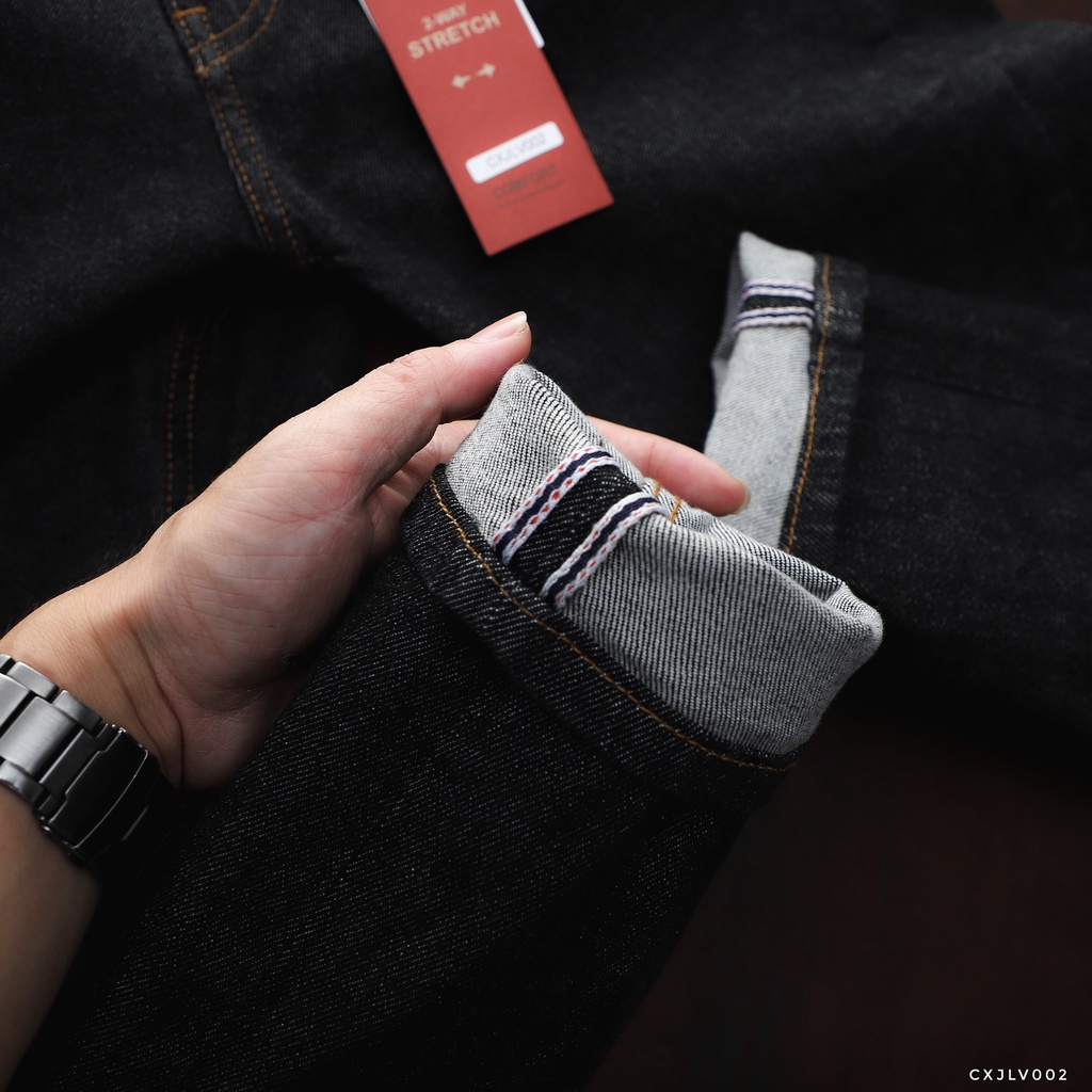 Quần jean dài nam VNXK Levi, chất jean chính phẩm, dày dặn, form slim fit LV002