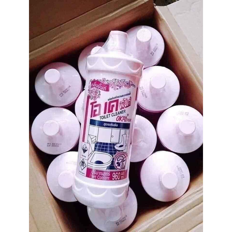 Nước Tẩy Toilet OKAY PINK Hàng Thái Lan Chính Hãng 960ml