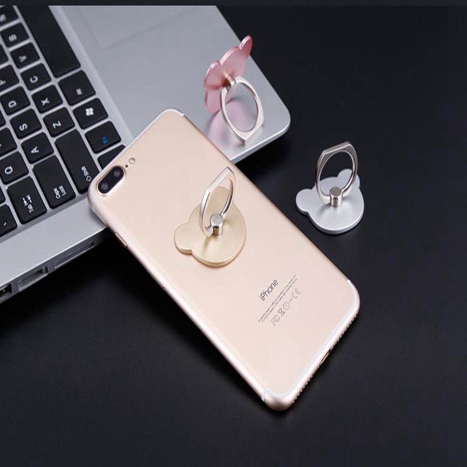 Vòng Đỡ Điện Thoại Xoay 360 Độ Hình Mèo Cho Iphone Samsung Huawei Xiaomi Vivo Oppo