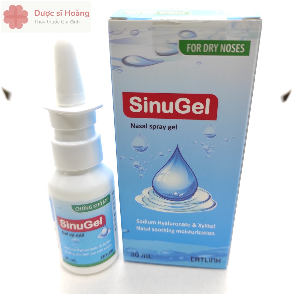 Gel Xịt Mũi SinuGel - 30ml - Chống khô mũi