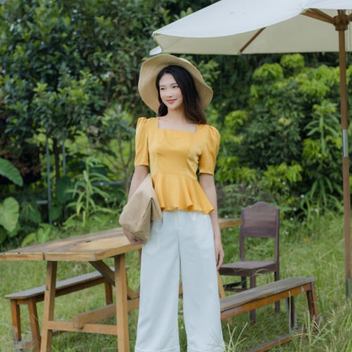 Quần Cullotes, Ly Lật, Vải Tuyết Mưa Hàn, Phong Cách Công Sở Clara Mare - TRS3003