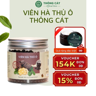 Viên hà thủ ô đậu đen THÔNG CÁT giúp đen tóc, ngăn ngừa rụng tóc, tóc bạc sớm
