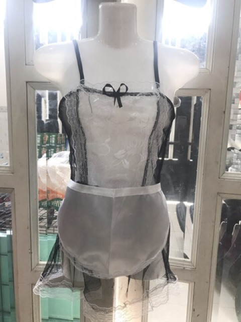Set váy ngủ full phụ kiện cosplay cô hầu gái 3704 | BigBuy360 - bigbuy360.vn