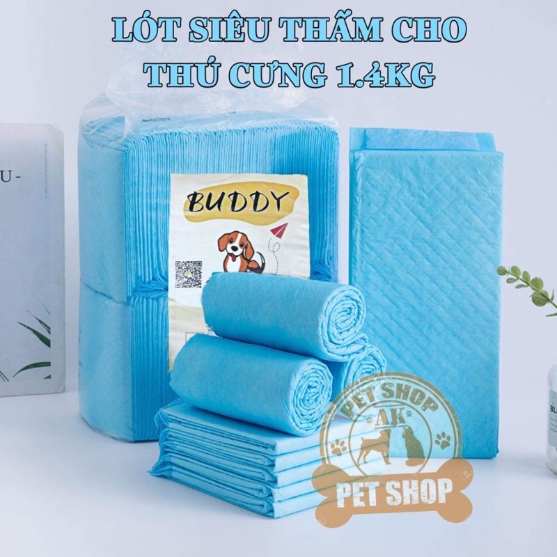 Miếng lót vệ sinh chó mèo khử mùi hôi, tã lót sàn vệ sinh thú cưng