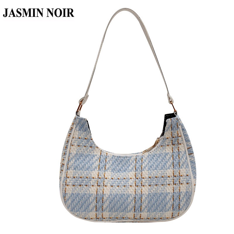 Túi xách JASMIN NOIR hình vuông bằng vải canvas thời trang đơn giản cho nữ