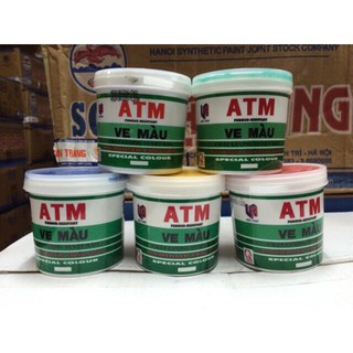 Ve Màu ATM Quét Tường 280g ( Đỏ, Lam, Vàng, Lá,Đen)