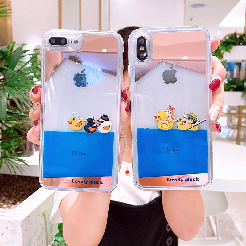 ♘❧ஐ Ốp điện thoại lưng iPhone Quicksand Liquid Duck Phone Case Xs/6 Corsair iphone11promax Anti-drop Xr/7plus | BigBuy360 - bigbuy360.vn
