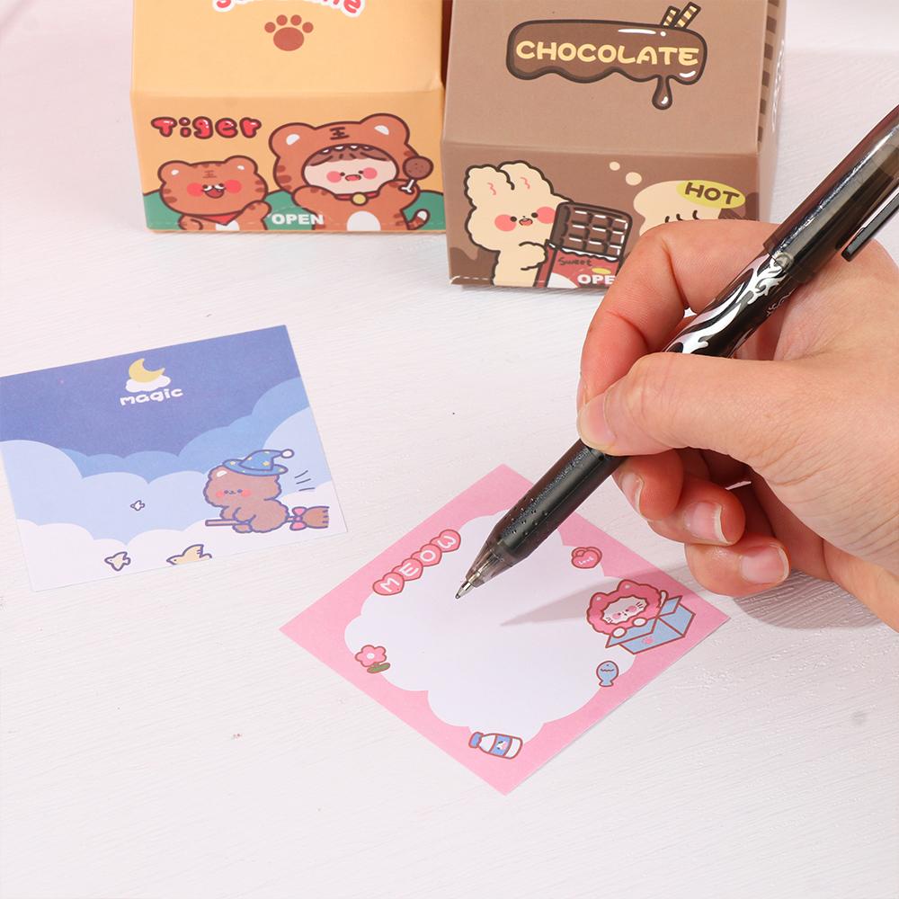 Set 1 / 200 Tấm Giấy Ghi Chú Nhiều Màu Sắc ​Sticker Giấy Dán Trang Trí Xinh Xắn Chất Lượng