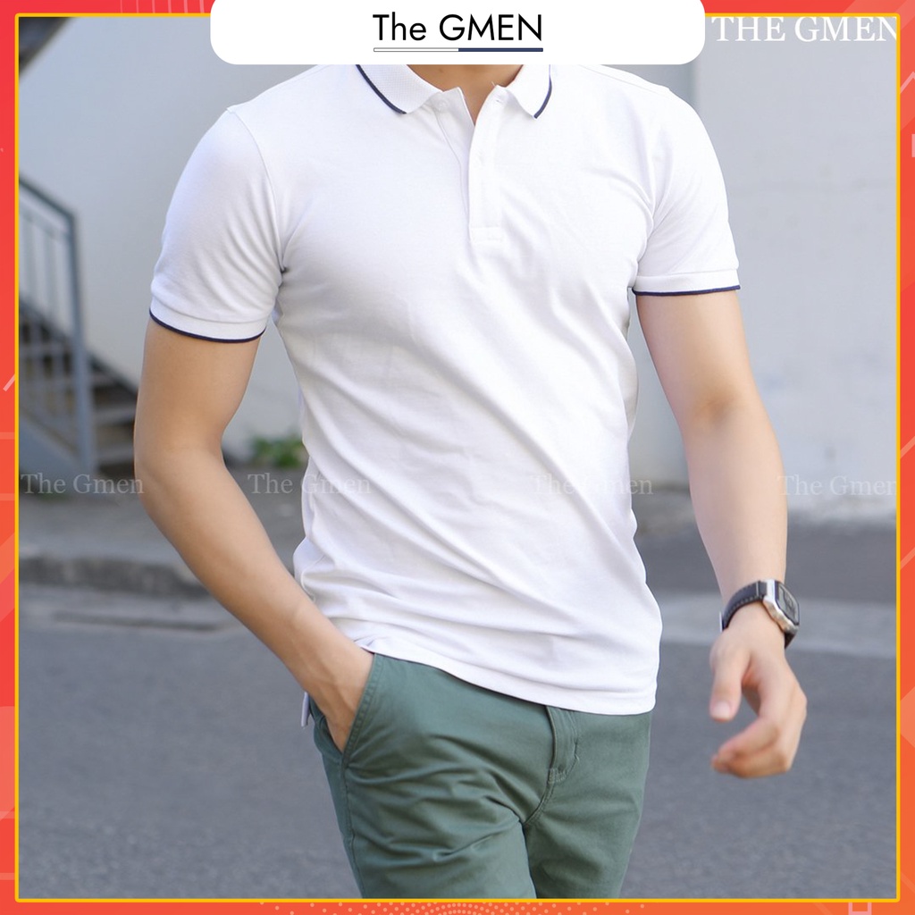 [Giảm 10% Mã SKMLTSM12] Áo polo nam The GMEN Basic Polo chất liệu cotton dày dặn, vải mềm, co giãn, giá tốt | BigBuy360 - bigbuy360.vn