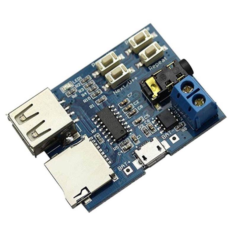 Mp3 Lossless Decoding Board Mp3 Decoder ule TF Card U Disk Decoding Player Comes with Power Amplifier