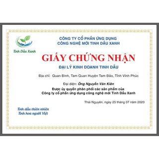Tinh Dầu Sả 10 ml Nguyên Chất