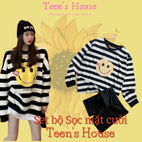 SET BỘ MẶT SỌC CƯỜI KÈM QUẦN ĐÙI Kute Teen's House