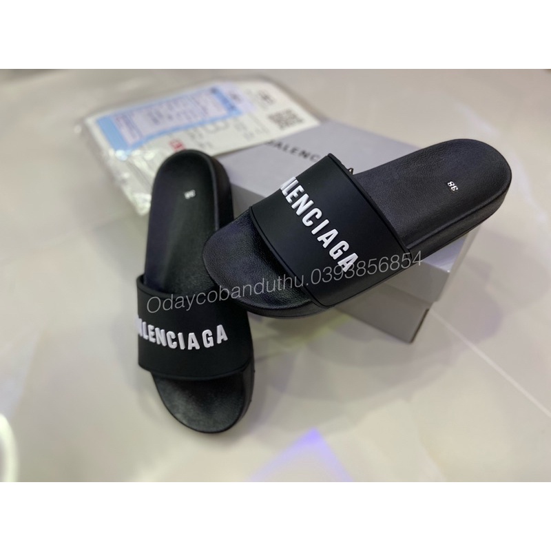 Dép Nam Nữ Quai Ngang B.A.L.E.N cao su đế cao cấp in chữ.