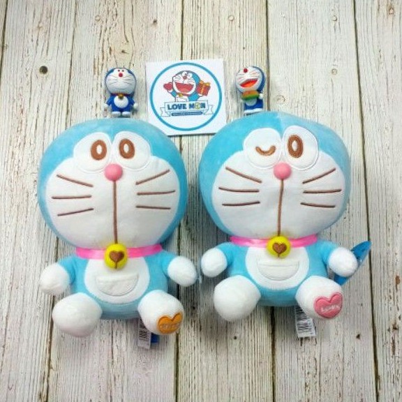 GẤU BÔNG DORAEMON MỞ MẮT 23 CM LÔNG NHUNG CỰC MỀM MỊN