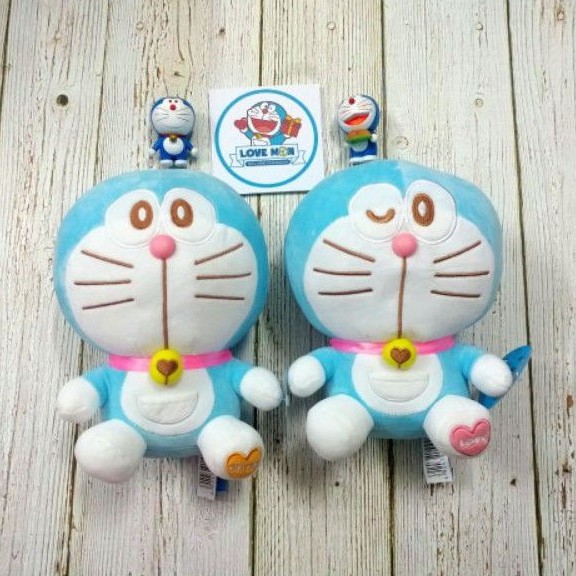 GẤU BÔNG DORAEMON MỞ MẮT 23CM LÔNG NHUNG CỰC MỀM MỊN