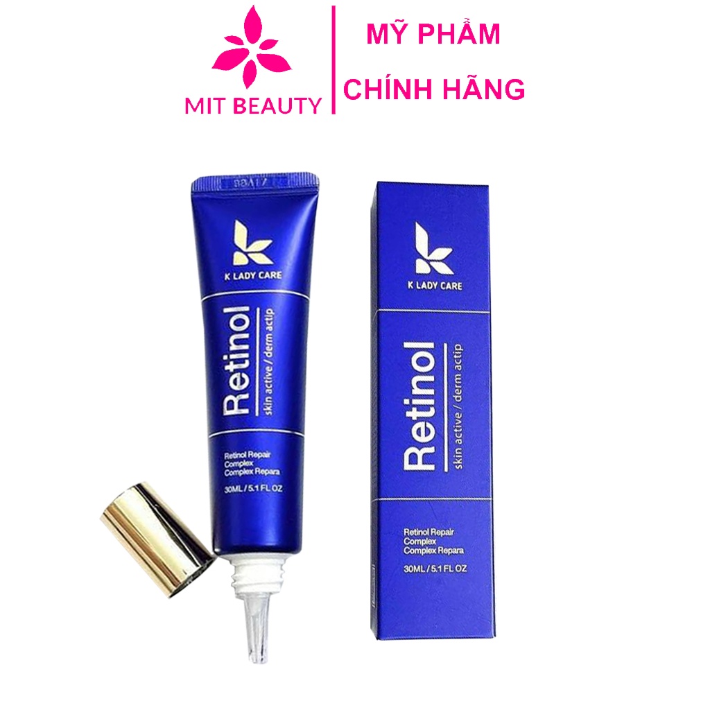 Kem retinol 0.5% K Lady Care 30ml Hàn Quốc Mit Beauty dưỡng da căng bóng hạn chế nếp nhăn