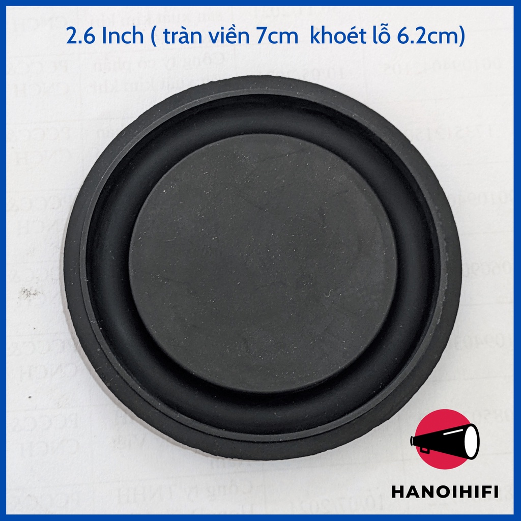 Màng loa cộng hưởng gân cao su,cộng hưởng mặt sắt, tăng bass cho loa, diy loa cao cấp, cộng hưởng 1.5-3.6 icnh