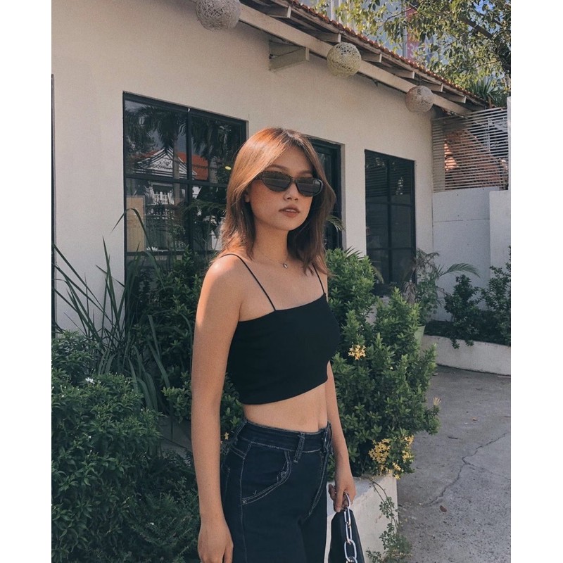 Áo croptop dây bún basic A75